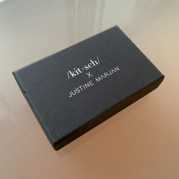 Lot of 2 Kitsch x Justine Marjan XL Hair Slides  Rhinestone Chain Bobby … - Picture 6 of 6